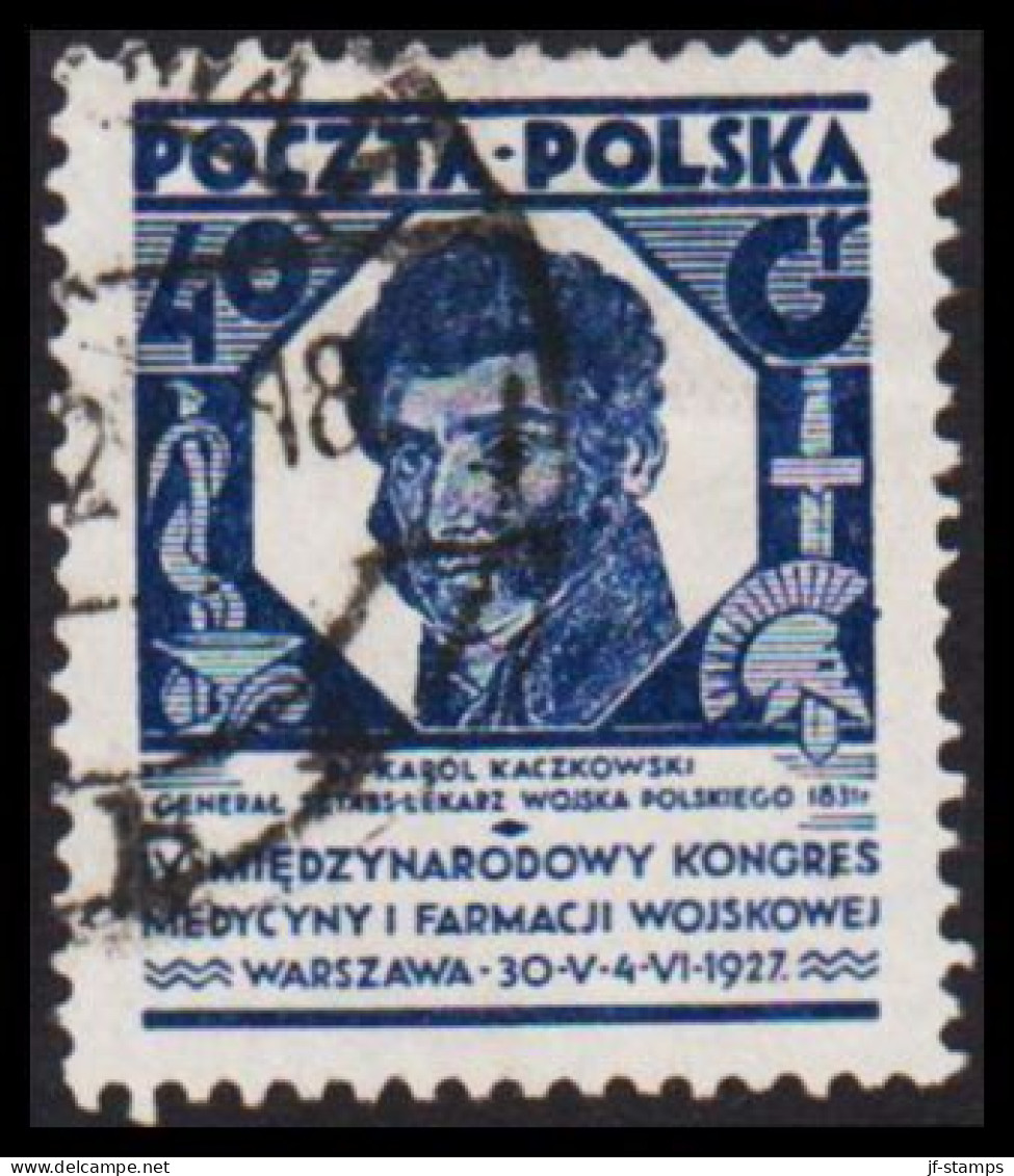 1927. POLSKA.  Military Medicine Congress 40 GR.  (Michel 251) - JF545907 - Used Stamps