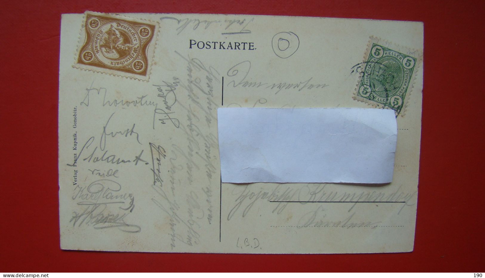 Konjice - Gonobitz.Podpisi?Deutscher Sudmark Stamp - Slovénie