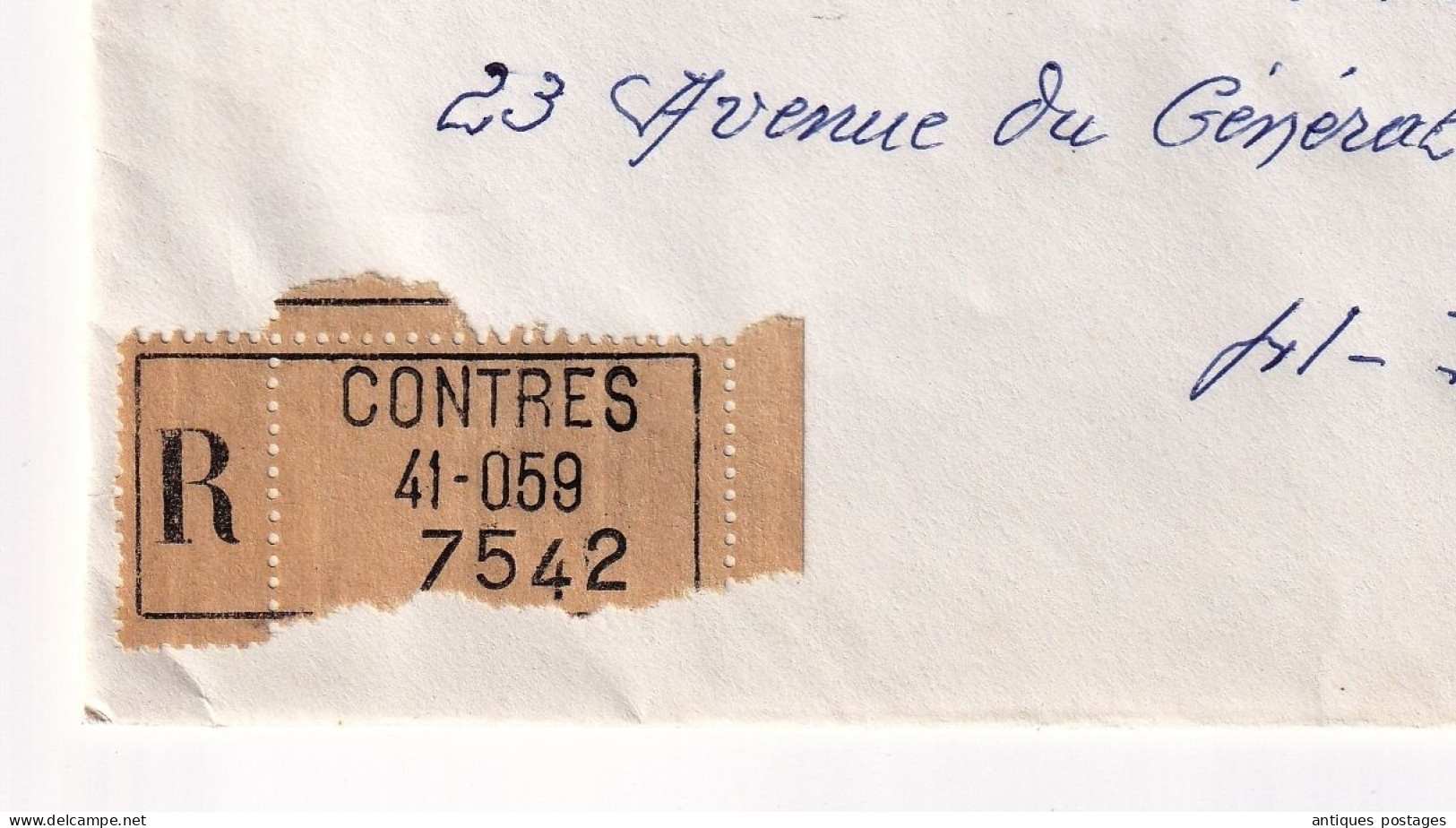 Lettre Recommandé 1968 Contres Loir Et Cher Poste Aérienne Mystère 20 Chapelle Roncham Haute Saône - Covers & Documents