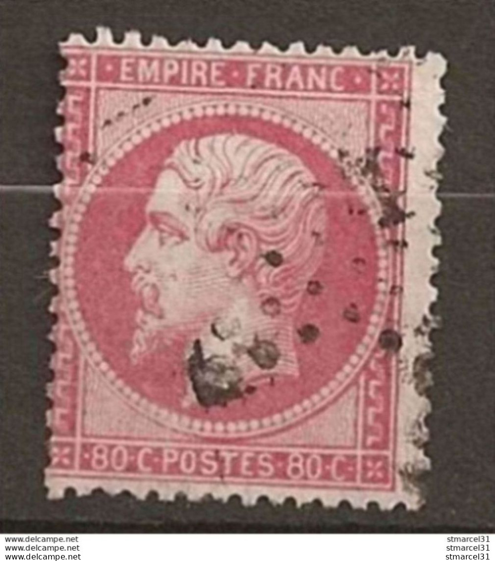 OBLI étoile 4 Sur N°24 TBE - 1862 Napoléon III