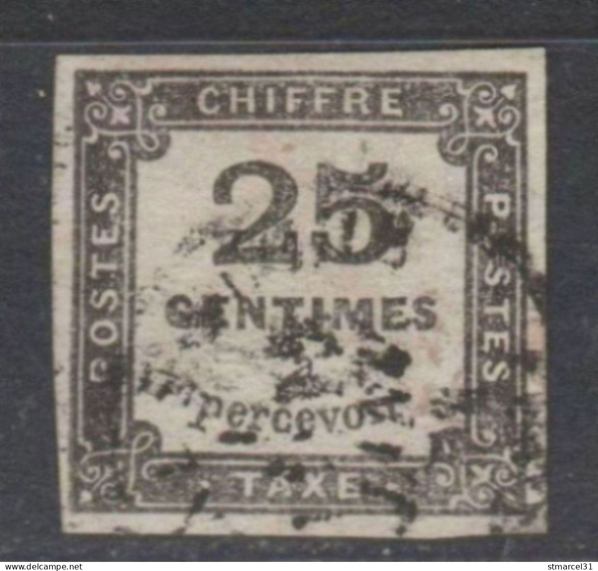 RARETE NUANCE GRIS NOIR Du N°5 TBE/Luxe Signé - 1859-1959 Oblitérés