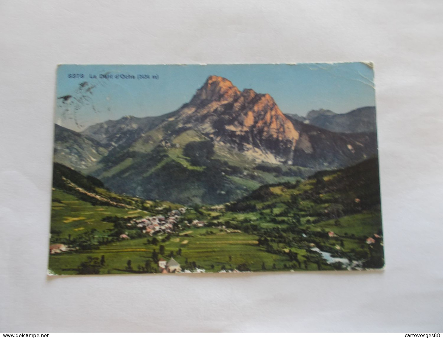 LA DENT D OCHE ET VILLAGE EN CONTRE BAS ( 74 Haute Savoie )  BELLE VUE COLORISER 1920 - Evian-les-Bains