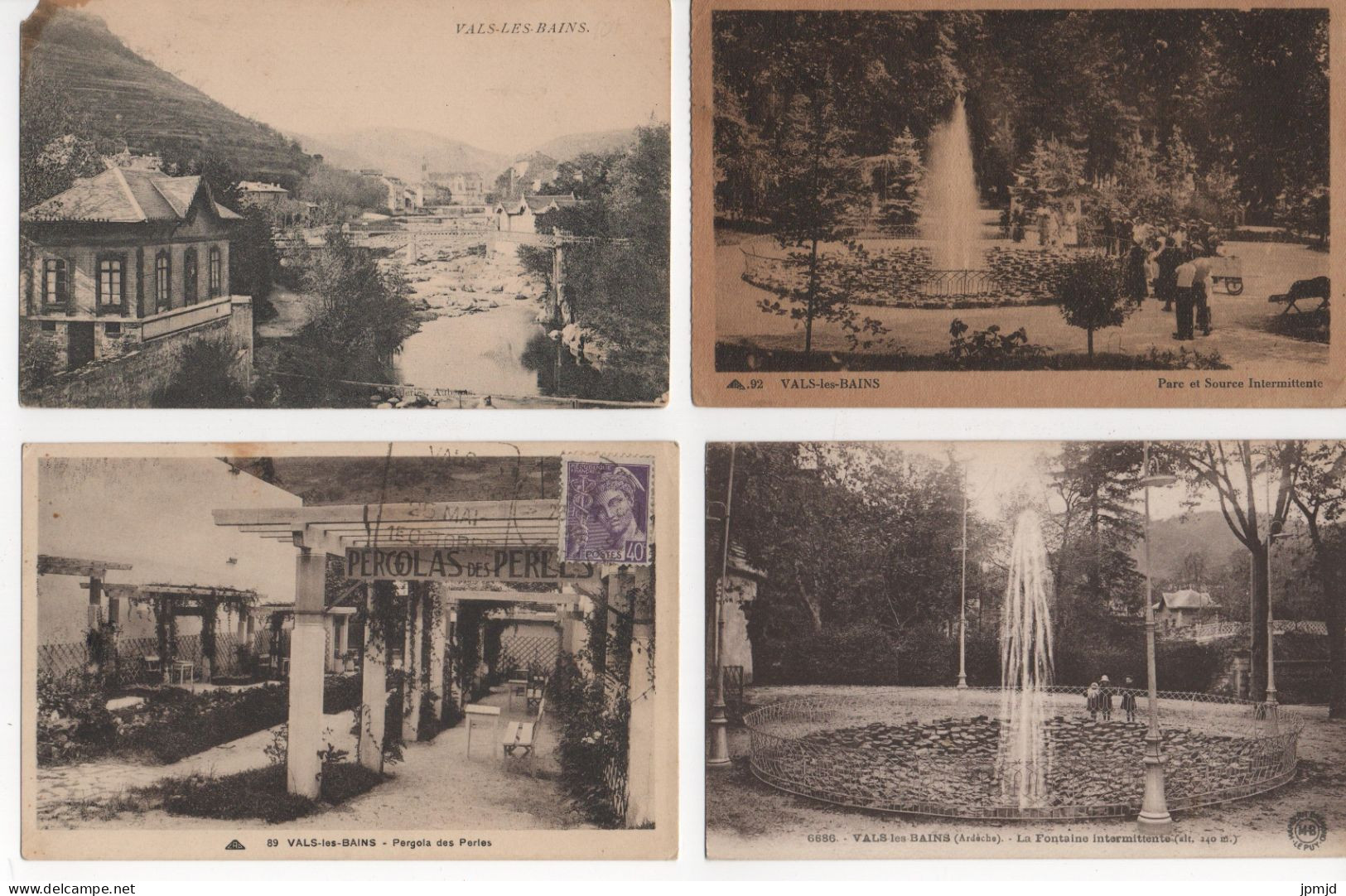 07 - VALS LES BAINS -  Lot De 16 Cartes Postales Format 9 X 14 Cm - Lot N° 1  - (R011) - Vals Les Bains