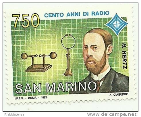 1992 - 1343 Centenario Della Radio   ++++++ - Unused Stamps