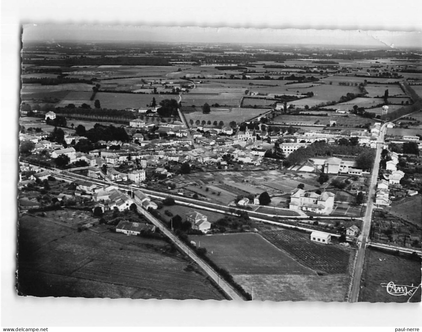 VILLARS LES DOMBES : Vue Générale Aérienne Et La Plaine Des Dombes - état - Villars-les-Dombes