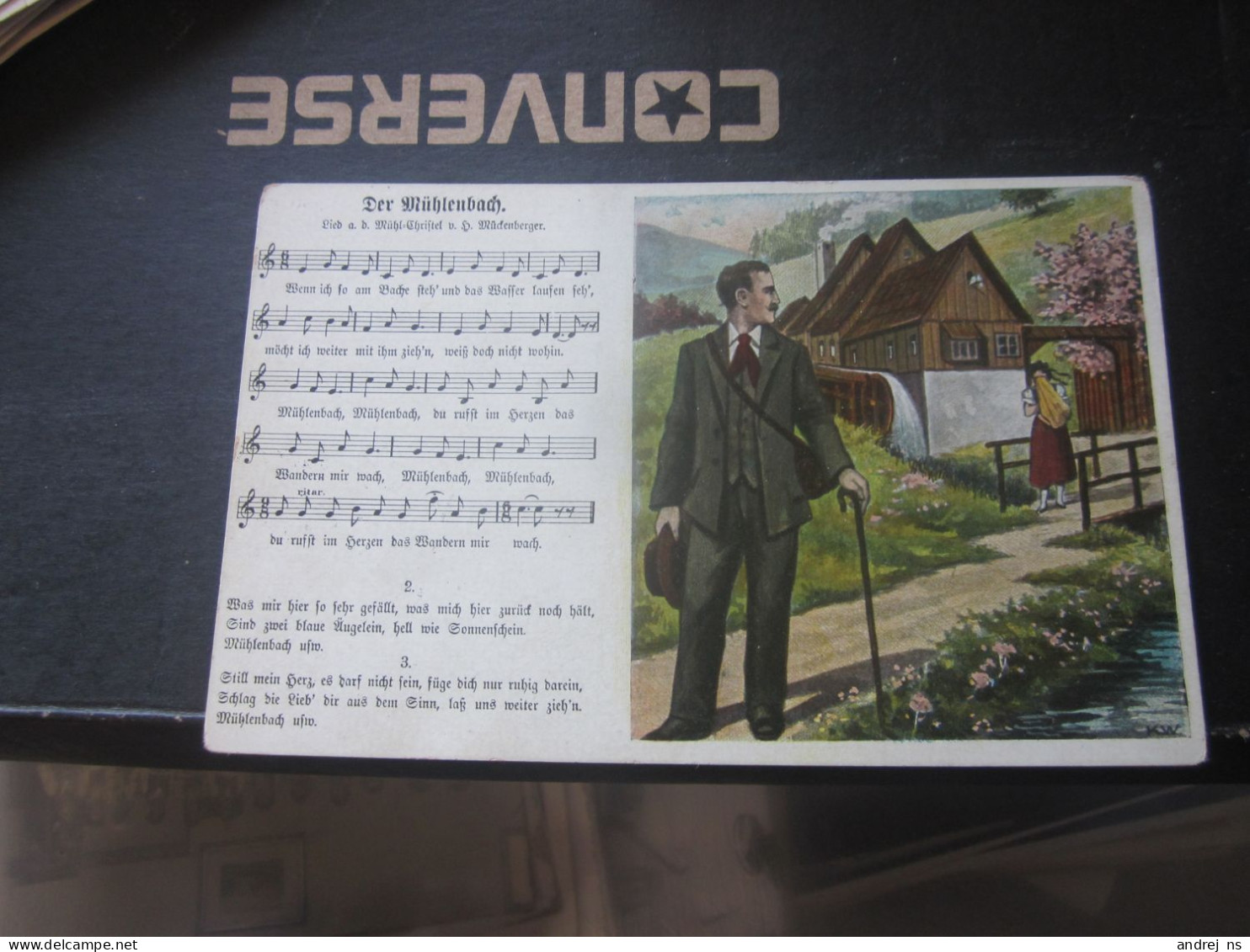 Der Mühlenbach, Wassermühle, Mühl Christel Old Note Postcards - Histoire