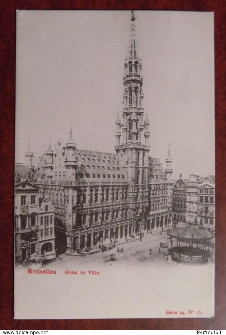 Cpa Bruxelles ; Hôtel De Ville - Monuments, édifices