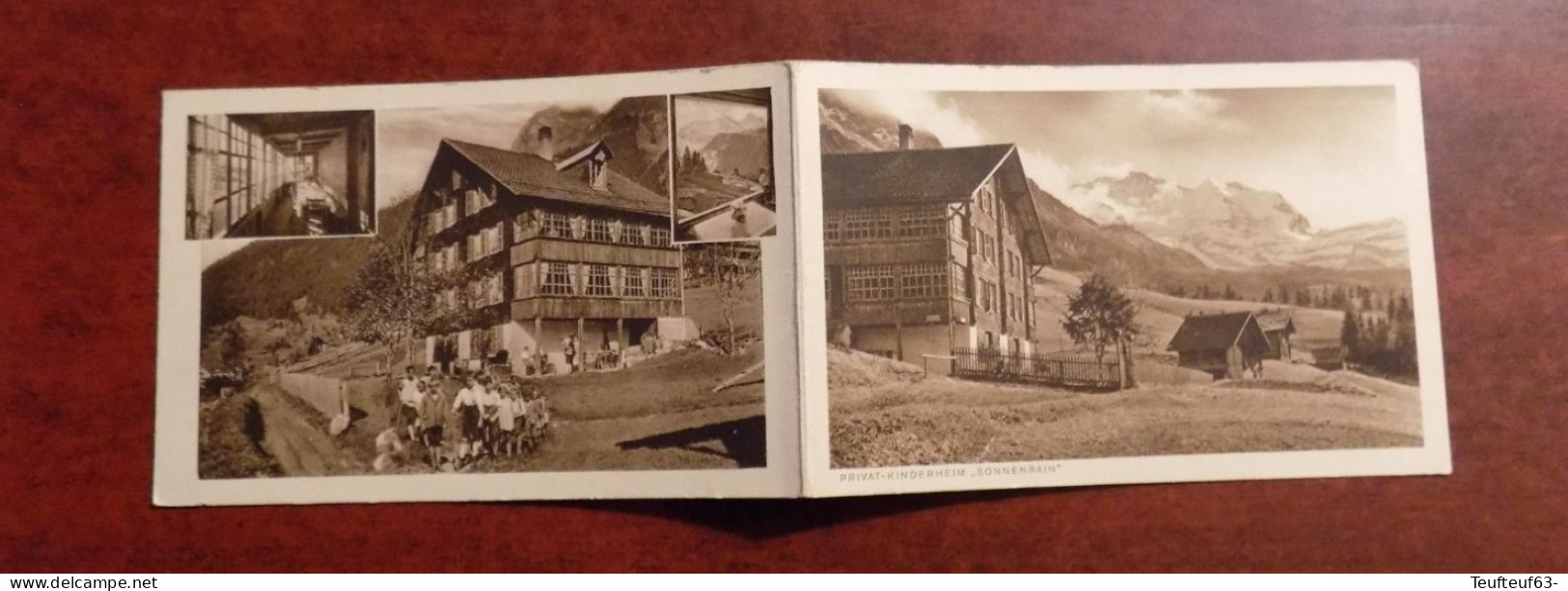 Carte Privat-Kinderheim " Sonnenrain " Wengen - Berner Oberland - Hôtel - Tourism Brochures