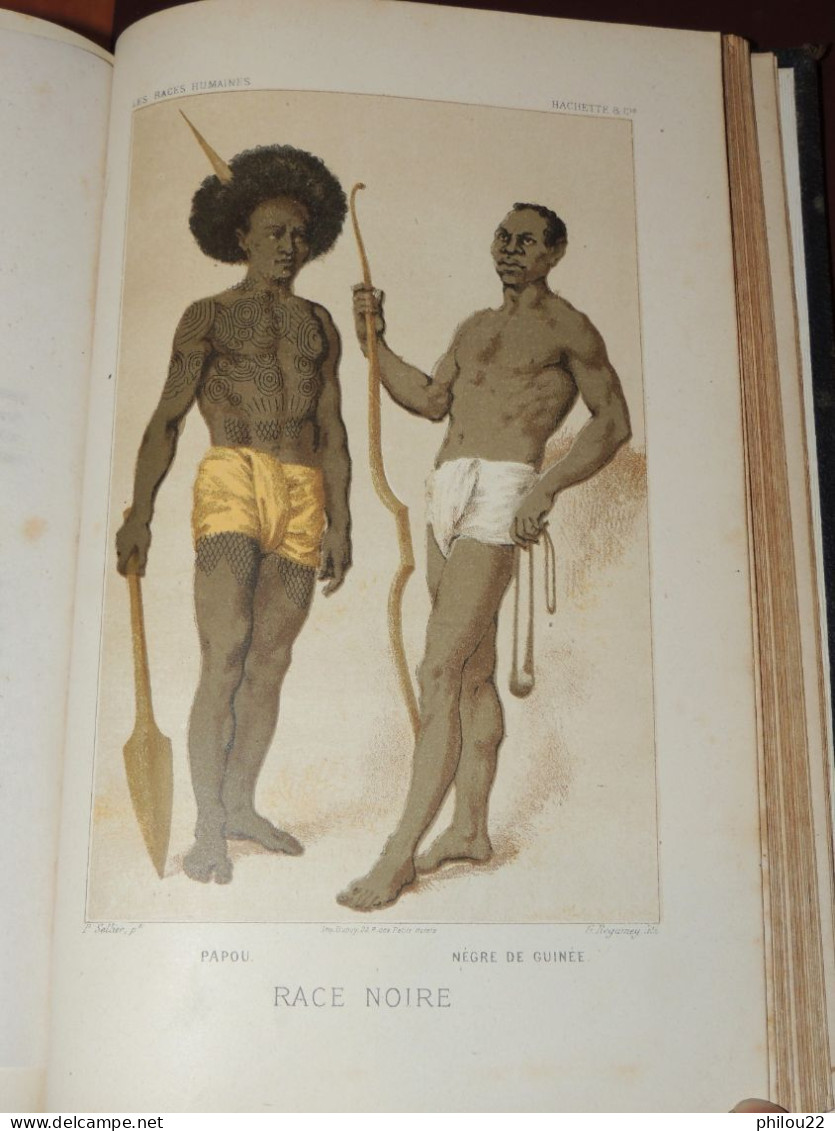 FIGUIER - Les races humaines. 1872  Nombreuses gravures