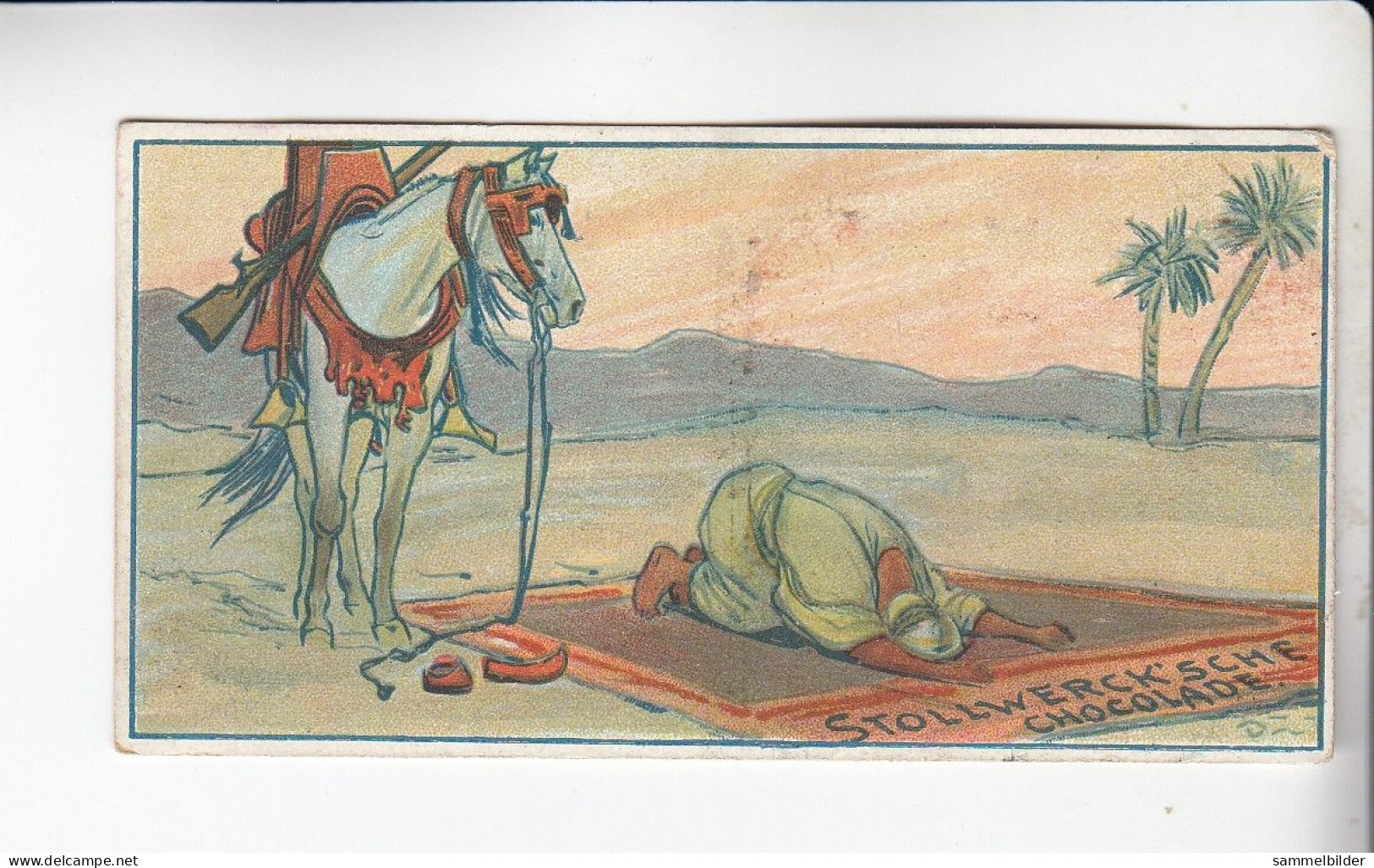 Stollwerck Album No 4 Mensch Und Pferd  Betender Beduine   Grp 169#3 Von 1900 - Stollwerck
