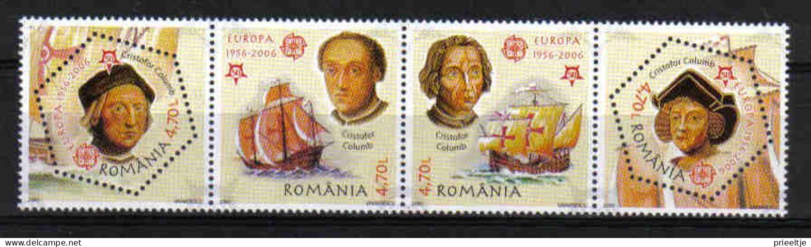 Romania 2006 50th Anniv. Of Europa Stamps Strip Y.T. 5011/5014 ** - Nuovi