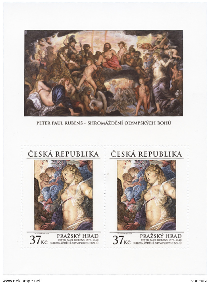 A 808 Czech Republic P.P.Rubens, Assembly Of Olympian Gods 2014 - Mitologia