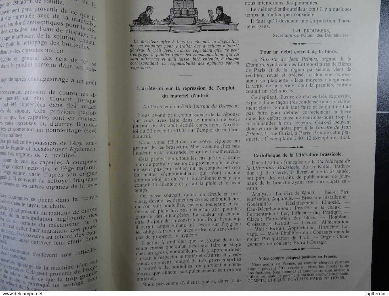 Le Petit Journal Du Brasseur N° 1840 De 1935 Pages 882 à 912 Brasserie Belgique Bières Publicité Matériel Brassage - 1900 - 1949