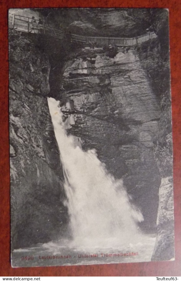 AK Lauterbrunnen : Unterster Trümmelbachfall - Lauterbrunnen