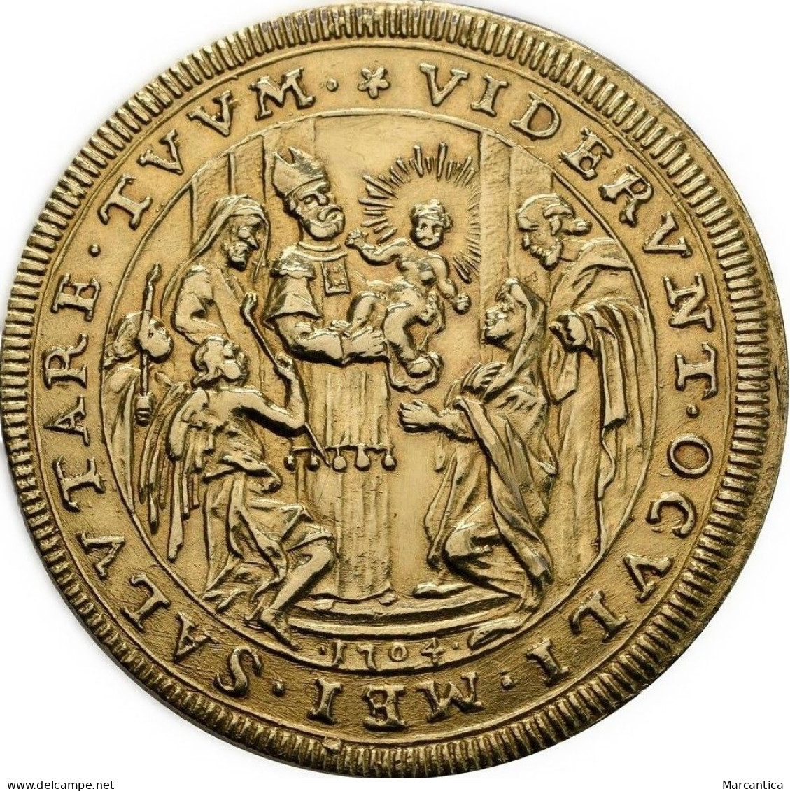 ITALY, Papale (Stato Pontificio). Clement XI. 1700-1721. AR Piastra (45 Mm, 32.44 G). Rome Mint. Dated 1704. - Other - Europe