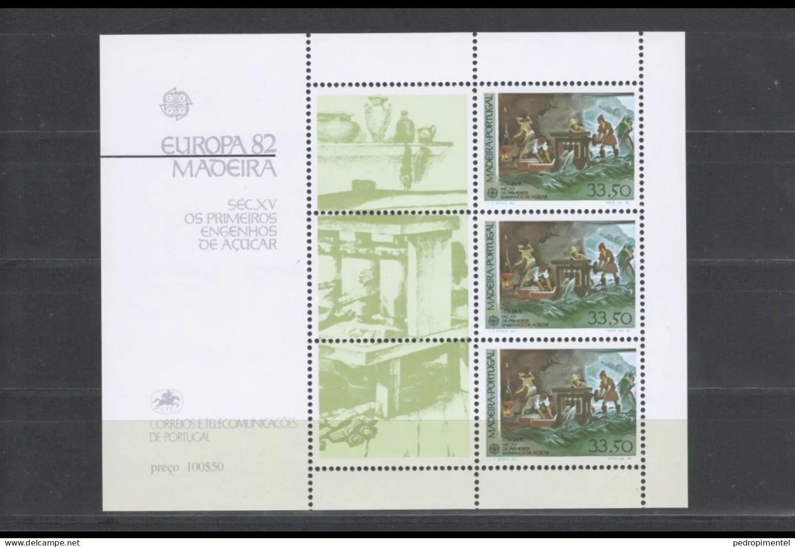Portugal Azores Madeira 1982 "Europa CEPT Historical Events" Condition MNH OG Mundifil #1569-1571 (3 Minisheets) - Ungebraucht