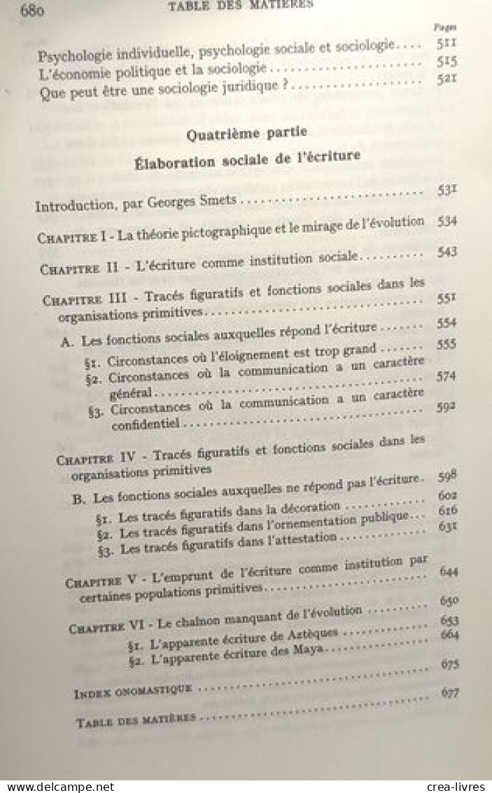 Recueil De Textes Sociologiques D'Emile Waxweiler 1906-1914 - Introduction Par F. Vanlangenhove - Psychologie/Philosophie