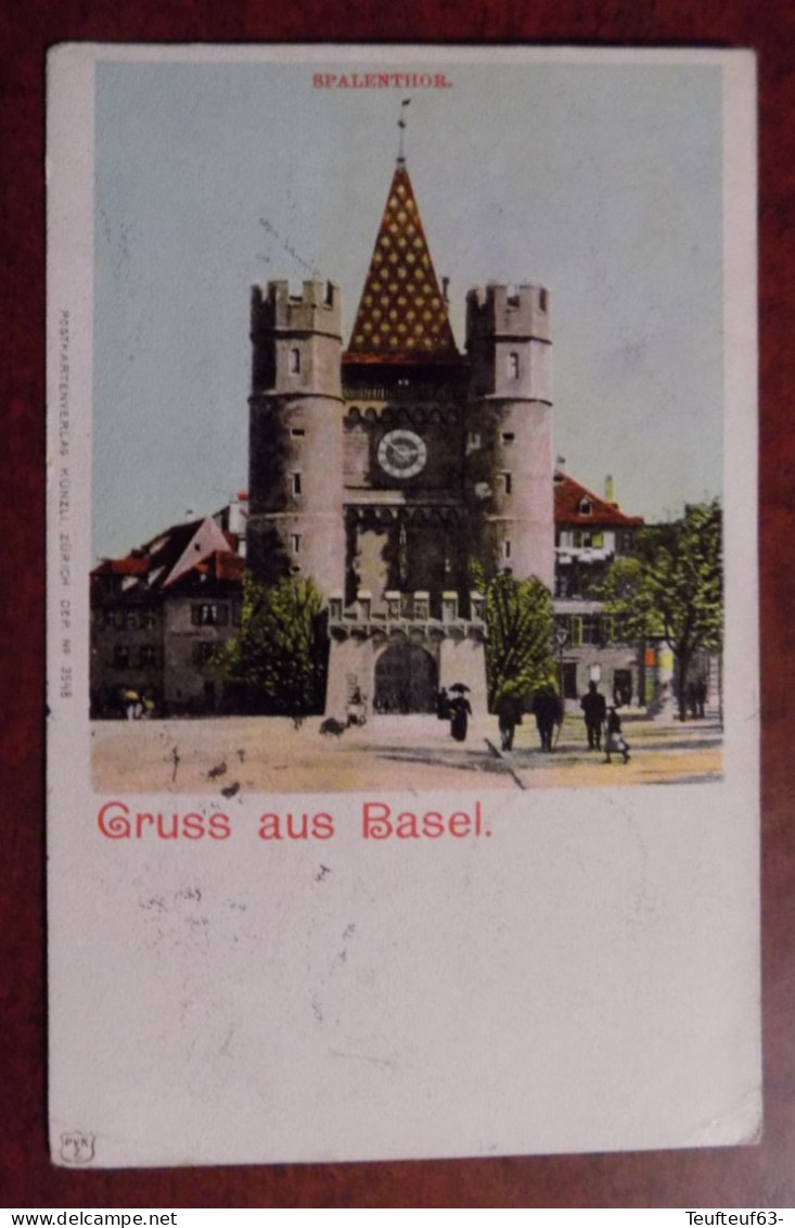 AK Gruss Aus Basel - Spalenthor - Bazel