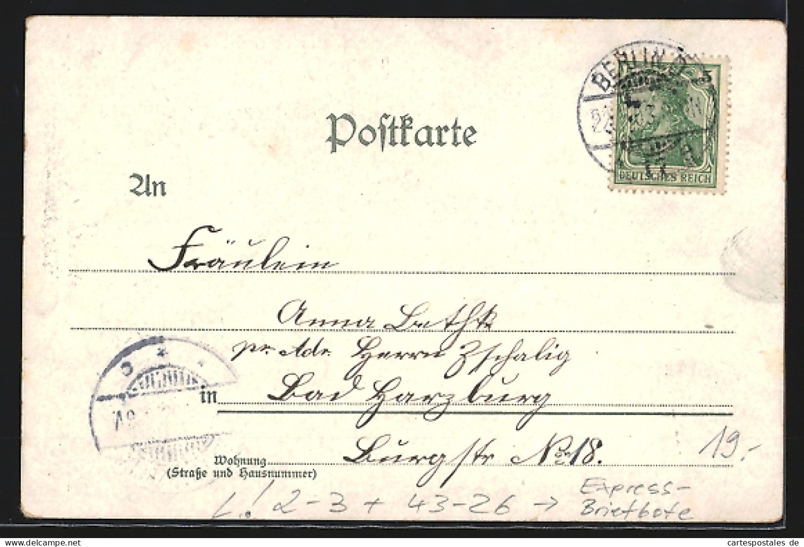 Lithographie Berlin, Express-Briefbote, Pferdebahn Auf Der Jannowitzbrücke, Pferdegespanne  - Poste & Facteurs