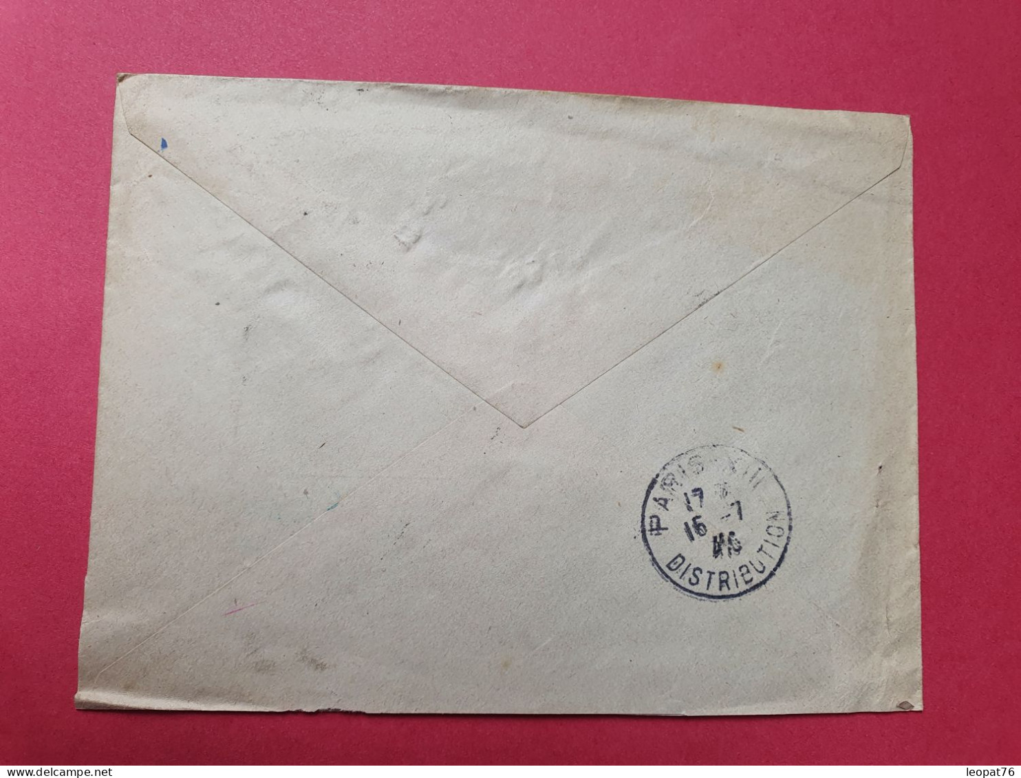 Enveloppe En Recommandé Provisoire De St Lo Pour Paris En 1946  - Réf 3501 - 1921-1960: Période Moderne