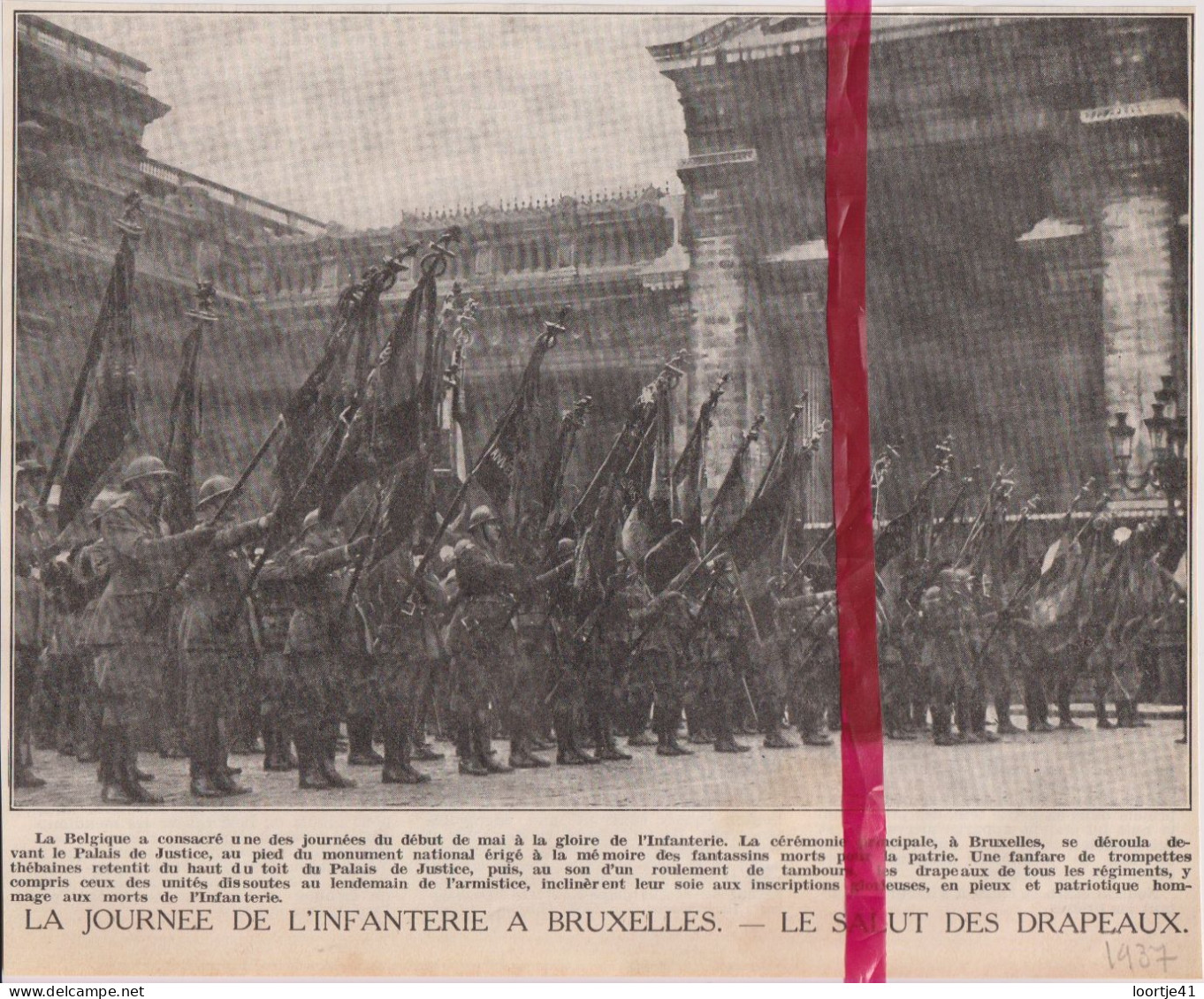Bruxelles - Journée De L' Infanterie - Orig. Knipsel Coupure Tijdschrift Magazine - 1937 - Non Classés