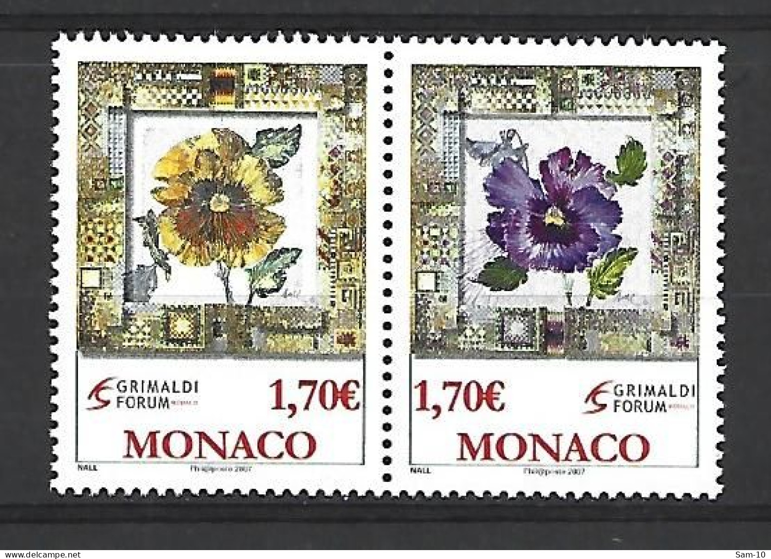 Timbre De Monaco Neuf ** N 2575 / 2576  Vendu Au Prix De La Poste - Unused Stamps