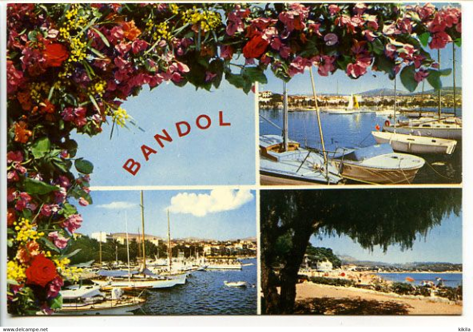 CPSM 10.5 X 15  Var BANDOL  Souvenir  Port  Plages - Bandol