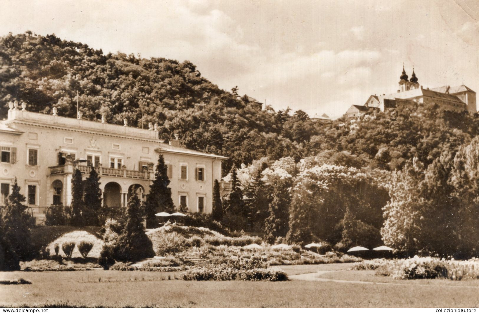 HOTEL PARK - TIHANY - HONGRIE - CARTOLINA FP SPEDITA NEL 1958 - Hongrie