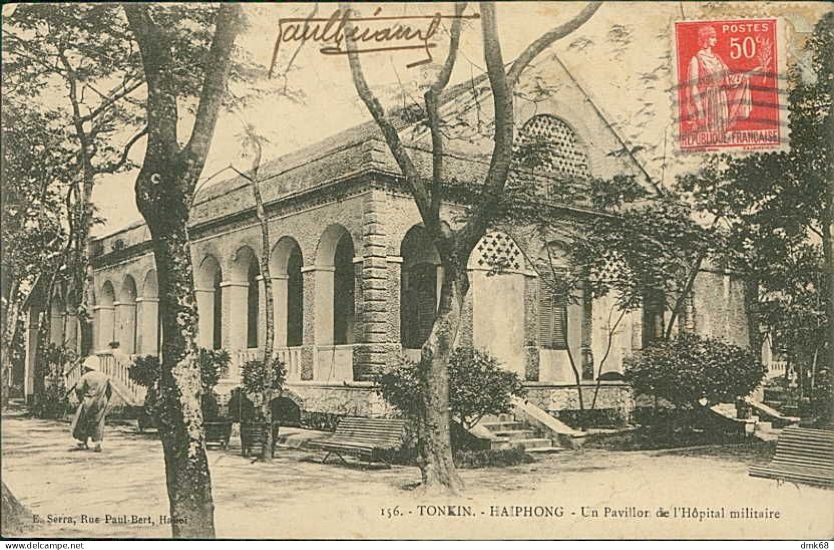 VIETNAM - TONKIN - Bắc Kỳ - HAIPHONG - UN PAVILLON DE L'HOPITAL MILITAIRE - EDIT E. SERRA - 1910s (18358) - Viêt-Nam