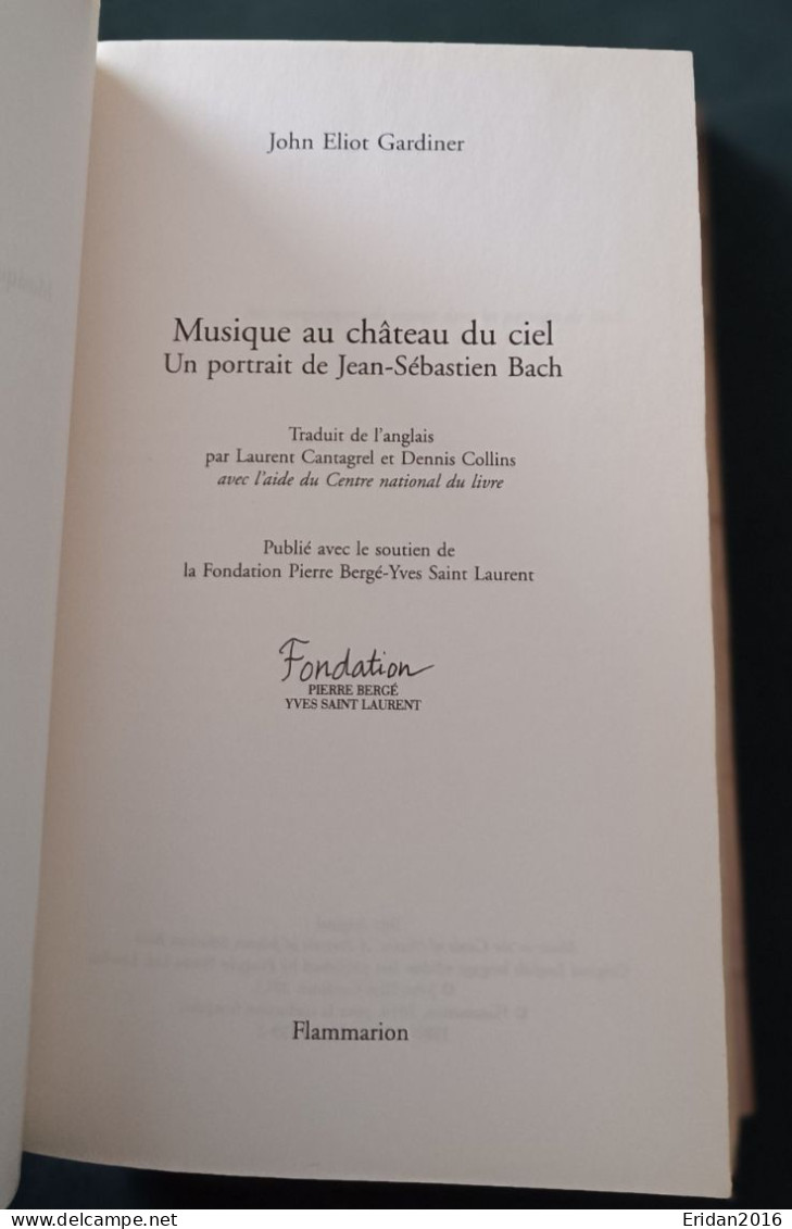 Musique Au Château Du Ciel Un Portrait De Jean Sébastien Bach : John Eliot Gardiner : GRAND FORMAT - Musique