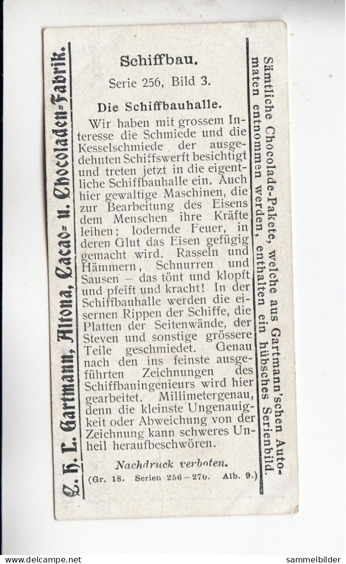 Gartmann  Schiffbau  Die Schiffbauhalle    Serie 256 #3 Von 1908 - Andere & Zonder Classificatie
