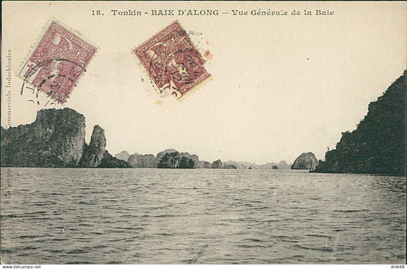 VIETNAM - TONKIN - Bắc Kỳ - BAIE D'ALONG - VUE GENERALE DE LA BAIE  - MAILED 1912 (18360) - Vietnam