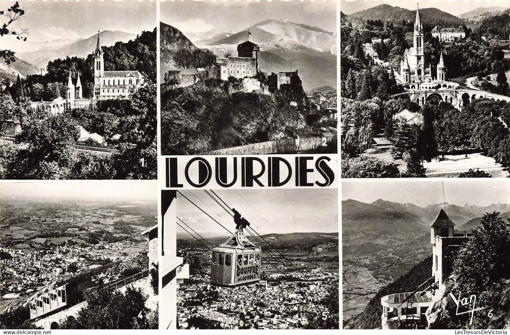 FRANCE - Lourdes - Multivues - Souvenir De Lourdes - Carte Postale Ancienne - Lourdes