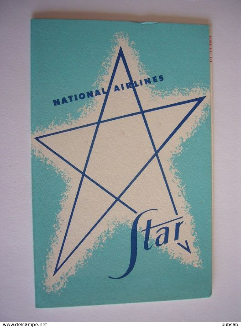 Avion / Airplane / STAR NATIONAL AIRLINES /  Douglas DC-7 / Menu / Airline Issue - 1946-....: Ere Moderne