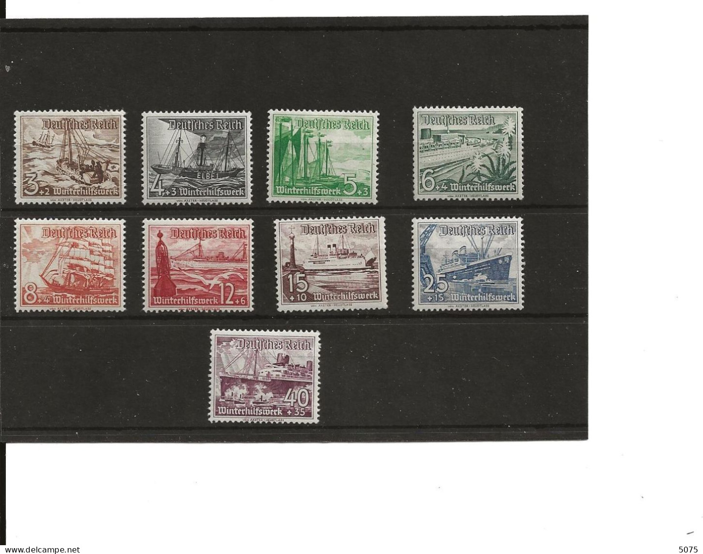 1936 Série Yv 594-602 * Neuve - Unused Stamps