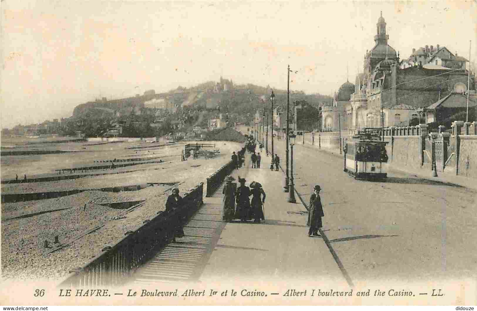 76 - Le Havre - Le Boulevard Albert 1er Et Le Casino - Animée - Tramway - Correspondance - CPA - Voir Scans Recto-Verso - Ohne Zuordnung