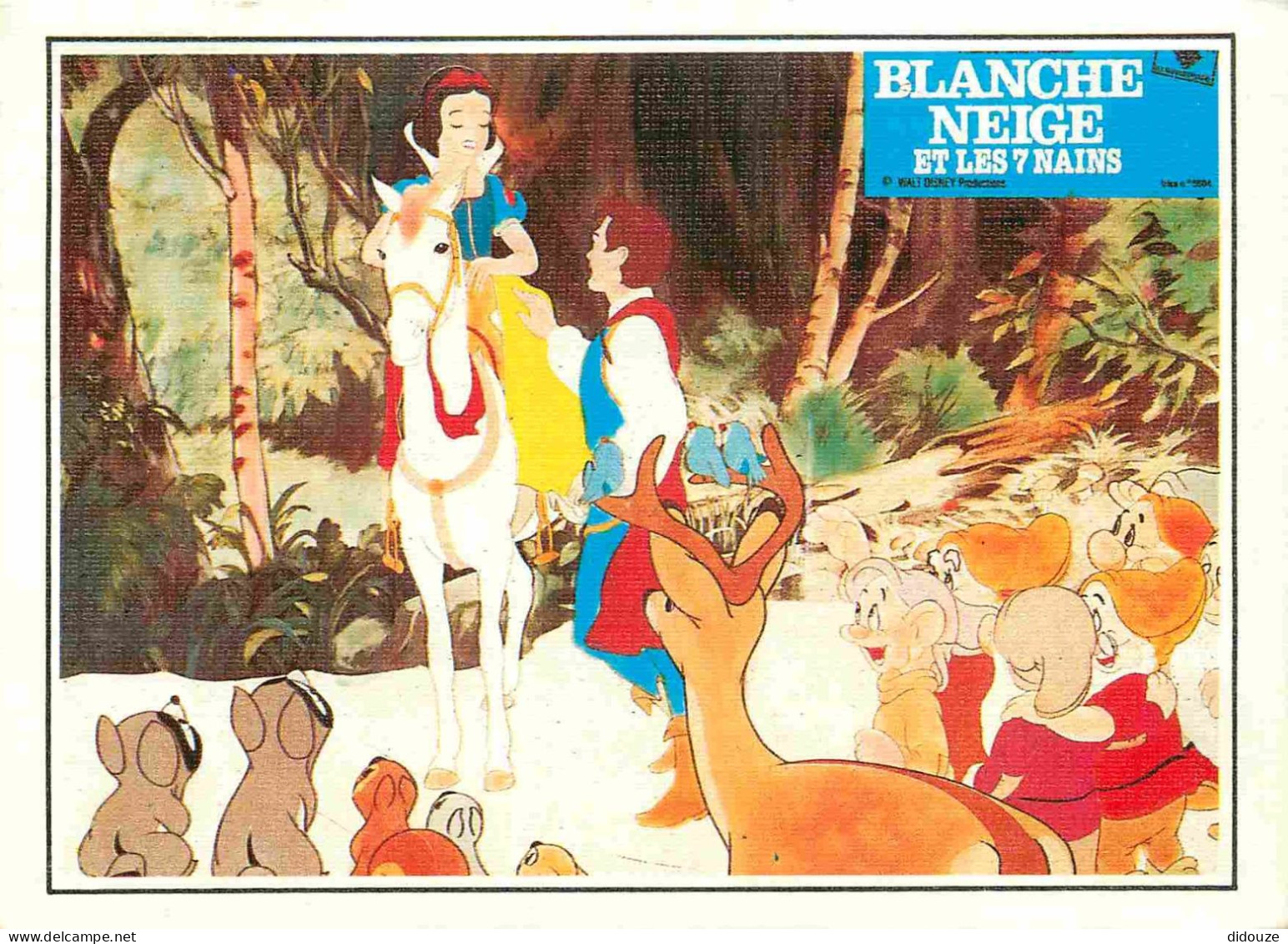 Disney - Blanche Neige Et Les 7 Nains - CPM - Voir Scans Recto-Verso - Otros & Sin Clasificación