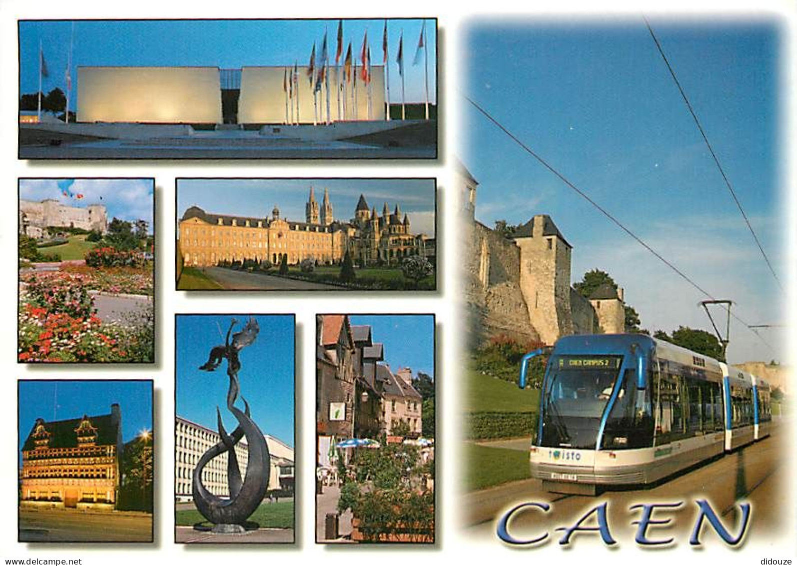 Trains - Tramways - Caen - Multivues - CPM - Voir Scans Recto-Verso - Tramways