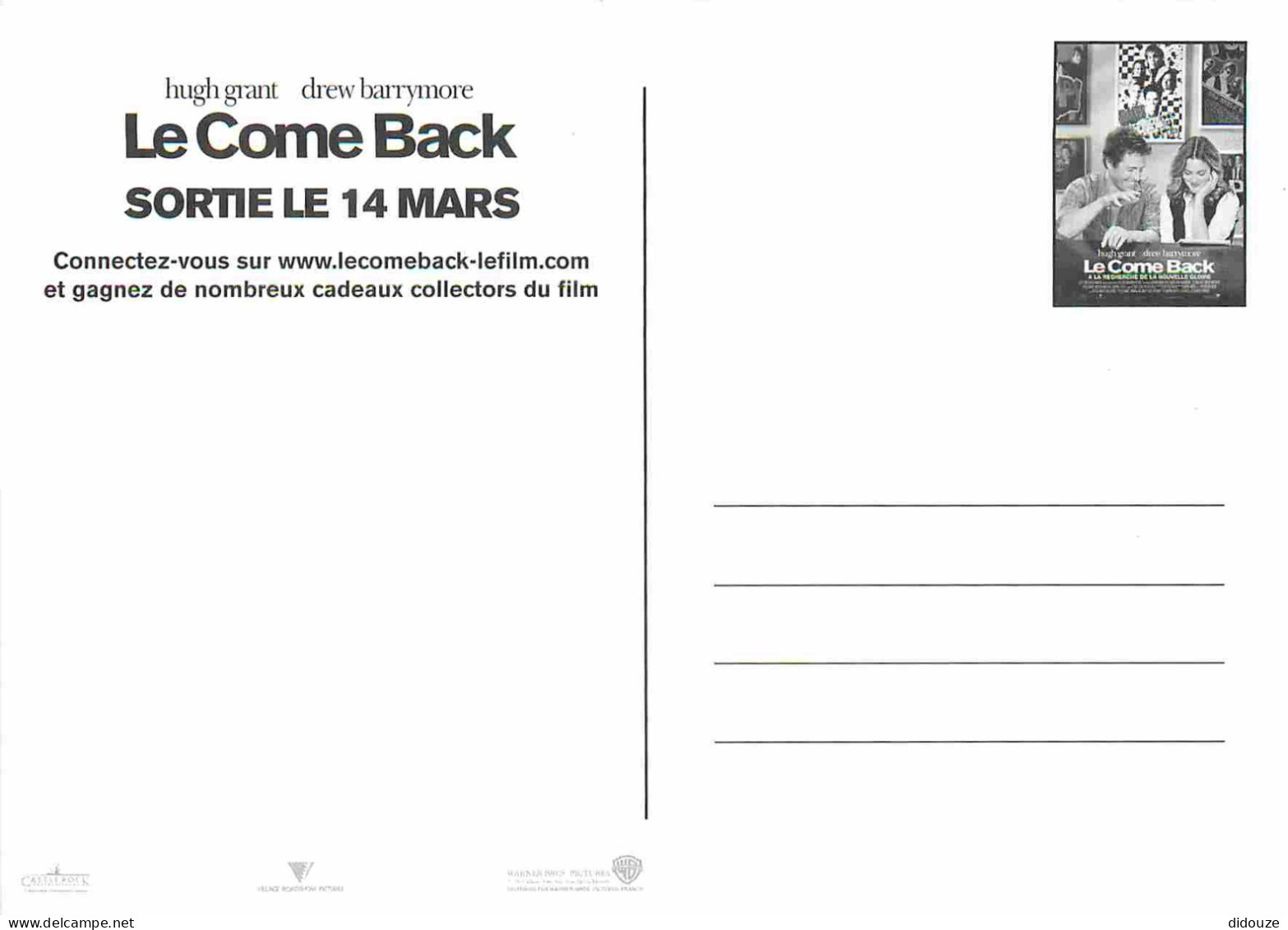 Cinema - Affiche De Film - Le Come Back - A La Recherche De La Nouvelle Gloire - Hugh Grant - Drew Barymore - CPM - Cart - Posters On Cards