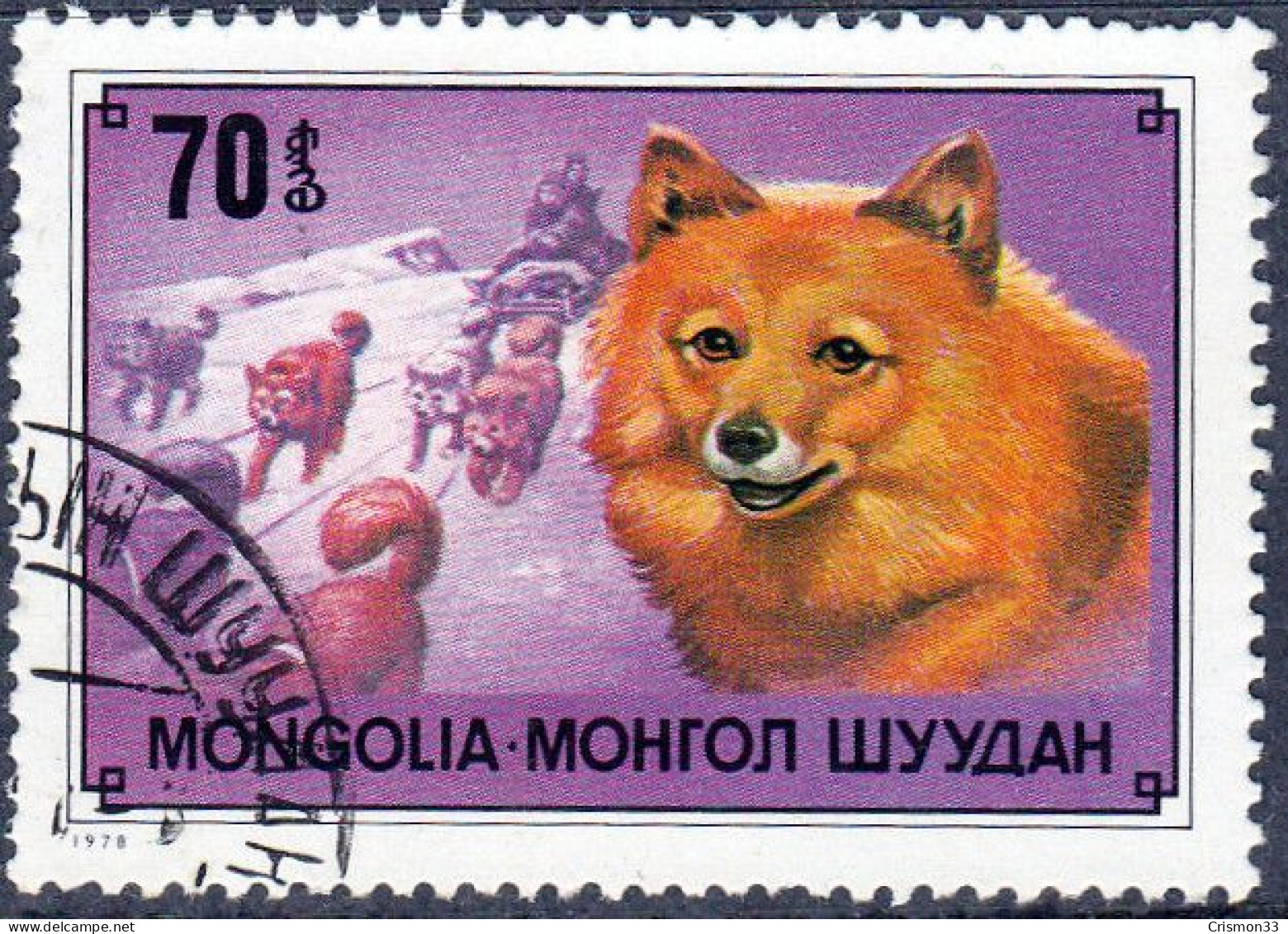 1978 - MONGOLIA - PERROS - SAMOYEDO - MICHEL 1177 - Mongolia