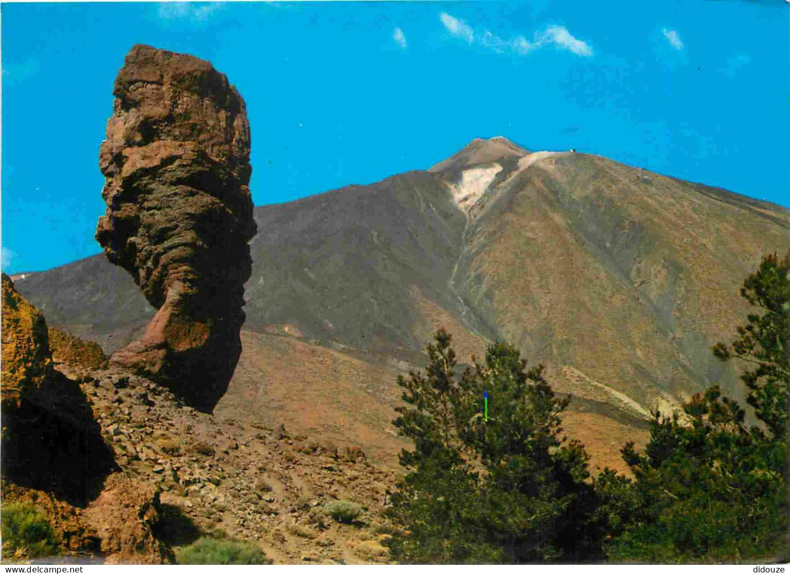 Espagne - Espana - Islas Canarias - Tenerife - El Roque Cinchado Y El Teide Al Fondo - Le Rocher Roque Cinchado Et Le Te - Tenerife