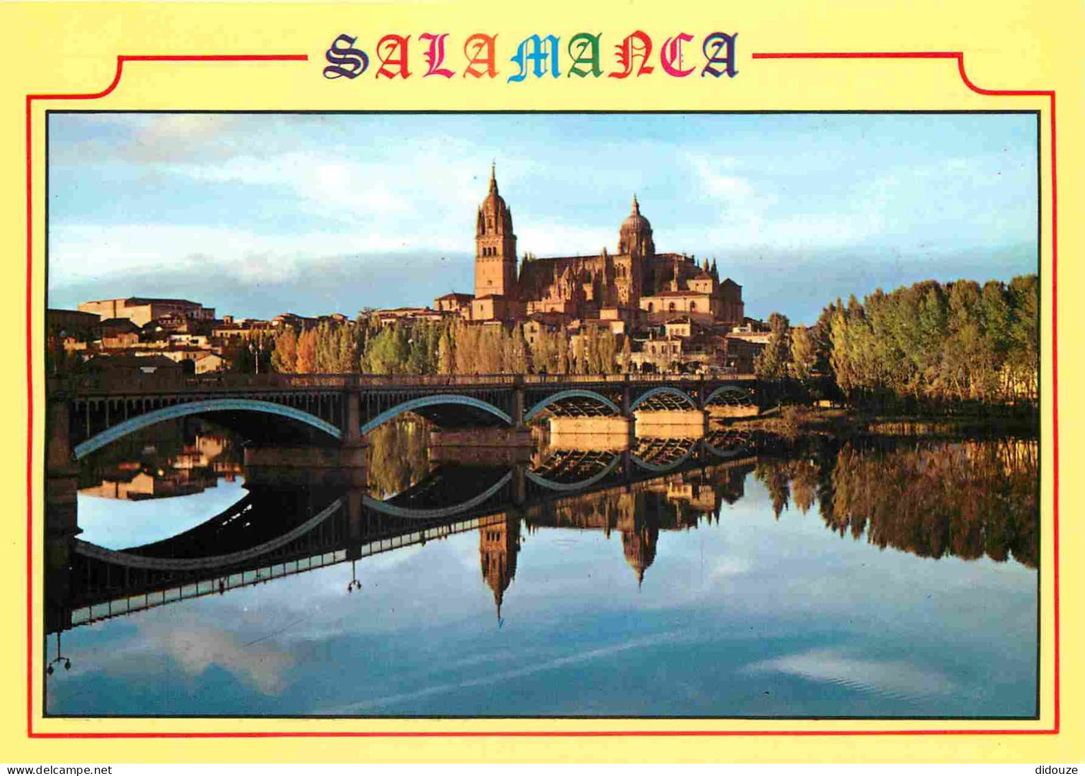 Espagne - Espana - Castilla Y Leon - Salamanca - Rio Tormes Y Catedral - Reflejo Al Atardecer - Cathédrale - CPM - Voir  - Salamanca