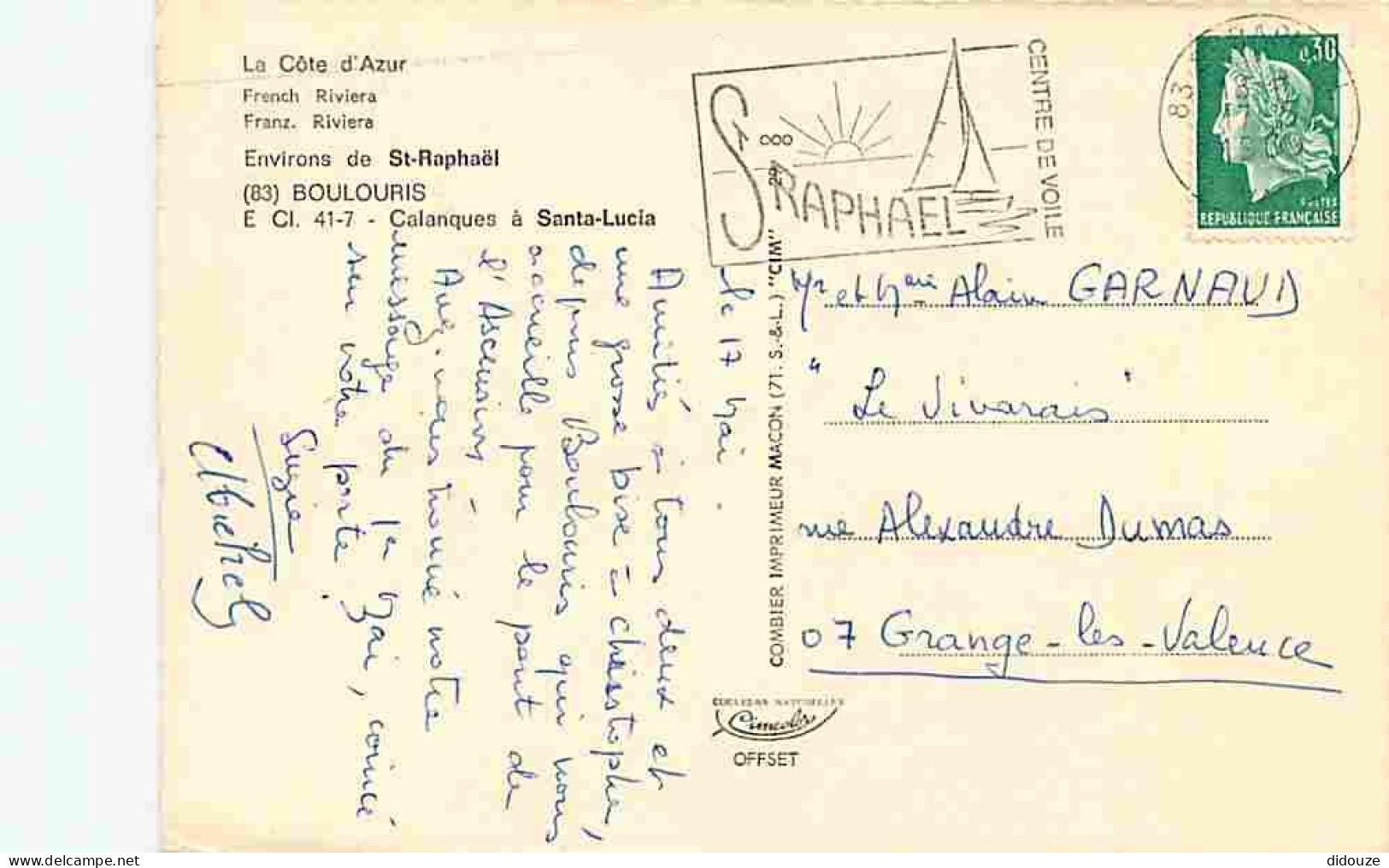 83 - Boulouris - Calanques à Santa Lucia - CPM - Voir Scans Recto-Verso - Boulouris