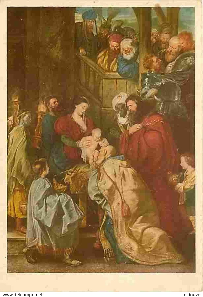 Art - Peinture Religieuse - P P Rubens - Adorazione Dei Magi - Museo Di Bruxelles - CPM - Voir Scans Recto-Verso - Tableaux, Vitraux Et Statues