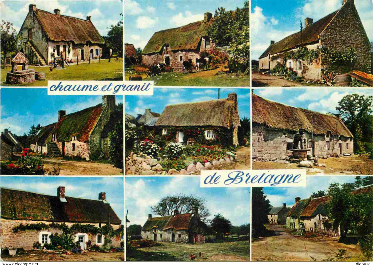 Régions - Bretagne - Maisons - Chaume Et Granit - Multivues - CPM - Voir Scans Recto-Verso - Bretagne