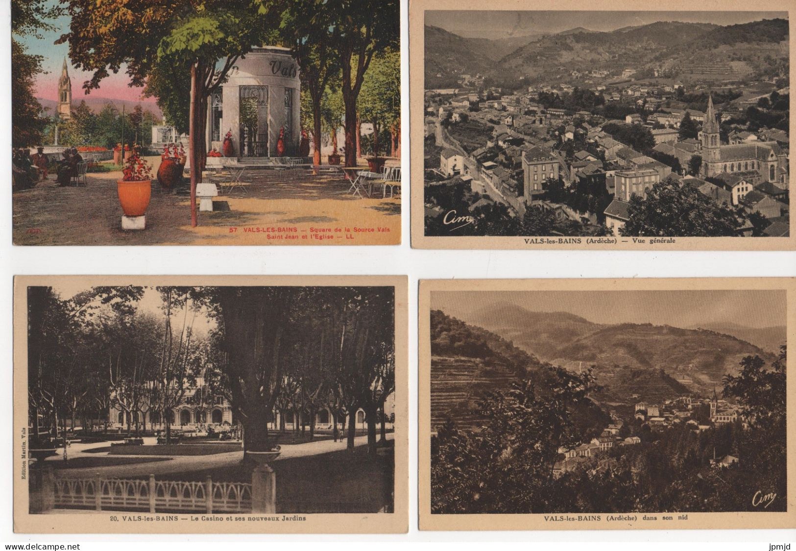 07 - VALS LES BAINS -  Lot De 17 Cartes Postales Format 9 X 14 Cm - Lot N° 2  - (R011) - Vals Les Bains