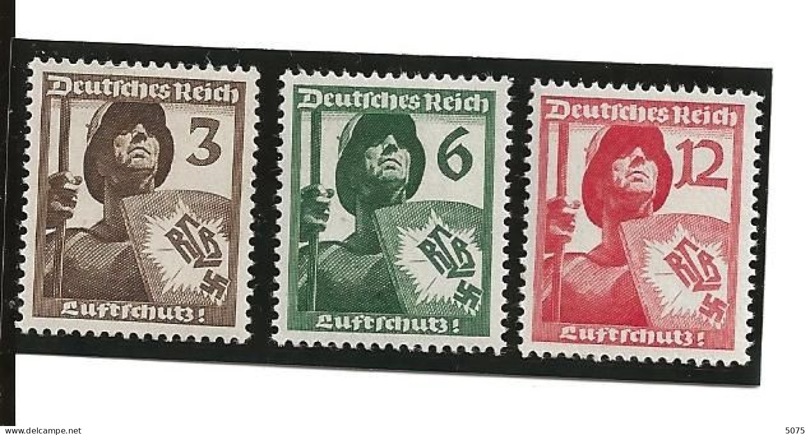 1937 Série  Yv 591-593 ** Neuve - Unused Stamps