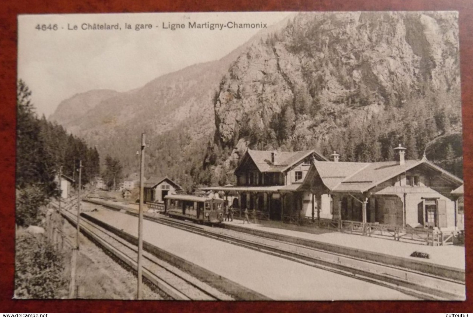 Cpa Le Châtelard , La Gare - Ligne Martigny-Chamonix - Le Chatelard