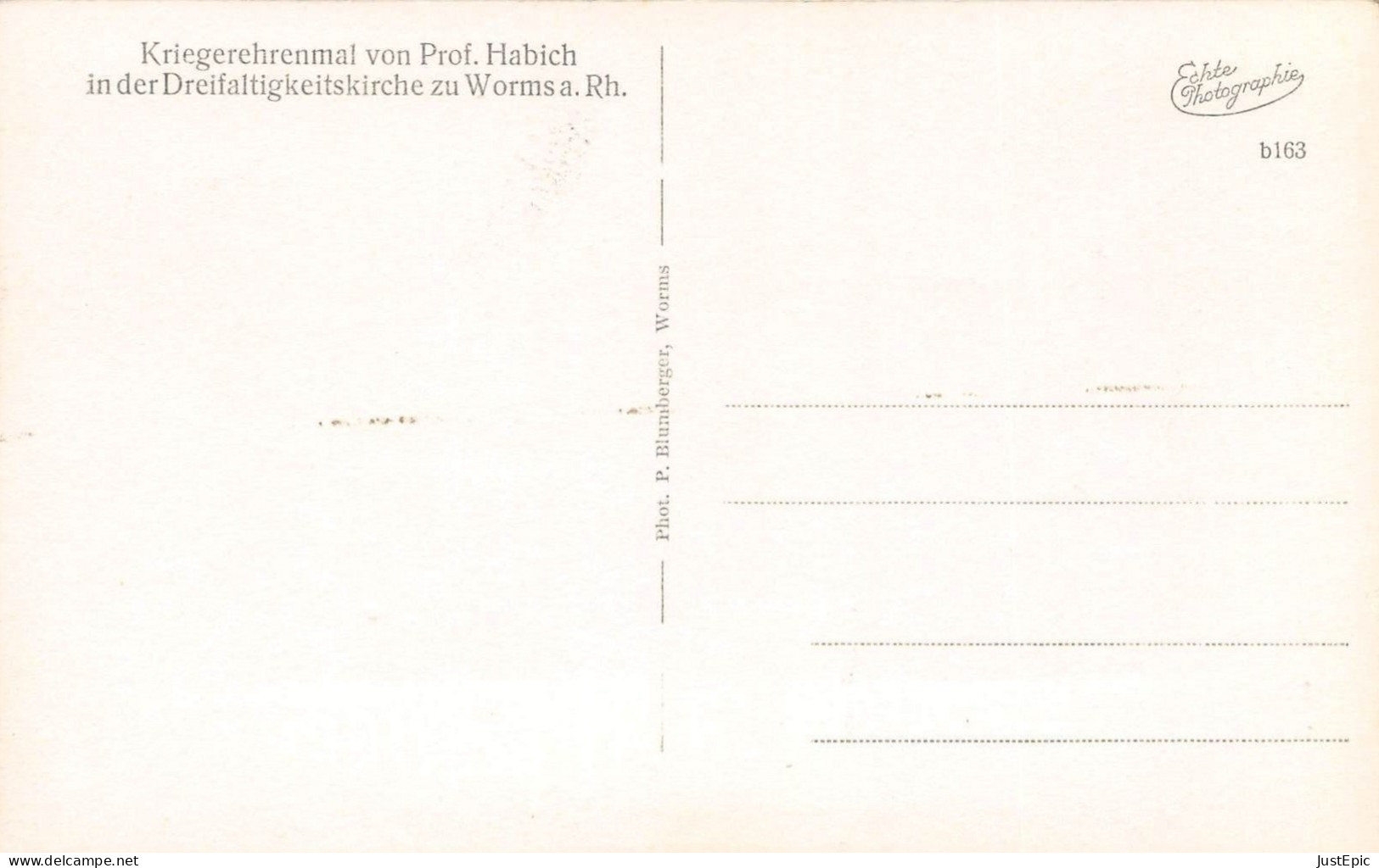 Postkarte Worms Rheinland Pfalz, Kriegerehrenmal Von Professor Habich In Der Dreifaltigkeitskirche, Wappen ± 1960 CPSM - Worms