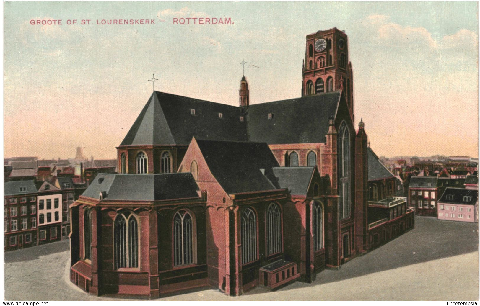 CPA Carte Postale Pays Bas  Rotterdam  Groote Of St Lourenskerk   VM80489 - Rotterdam